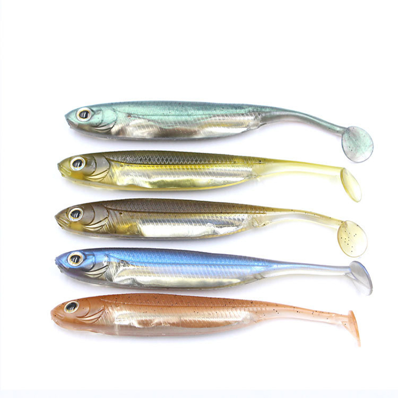 Fishing Lure Soft Plastic - 5Pcs/Bag Fish Bait Fishing Soft Plastic
