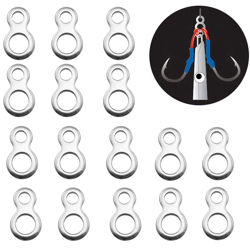 10-50Pcs Stainless Steel Fishi - Fishing Lure Accessories ulasan dan harga