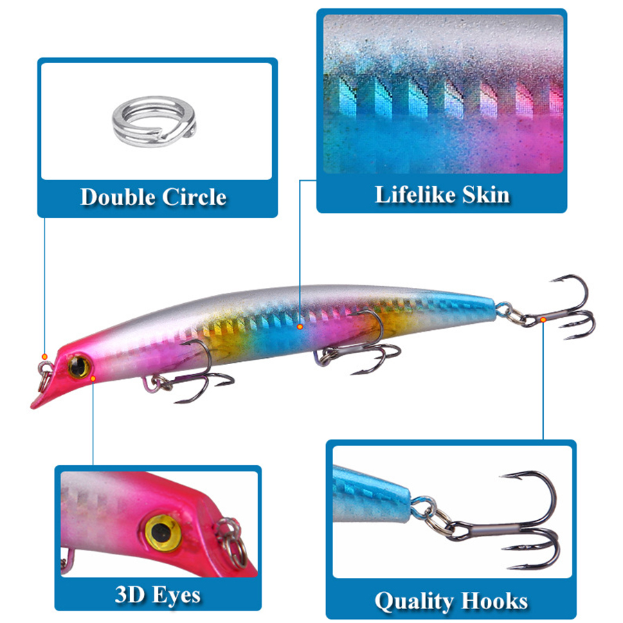 6pcs Crankbaits Fishing Lures  - Fishing Lure Topwater ulasan dan harga
