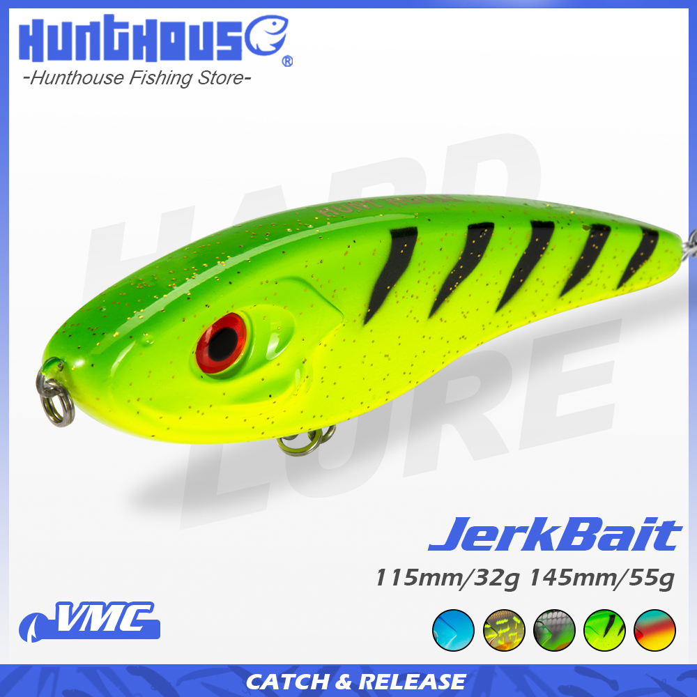 Hunthouse Jerkbait Musky Buste - Fishing Lure Swimbait ulasan dan harga