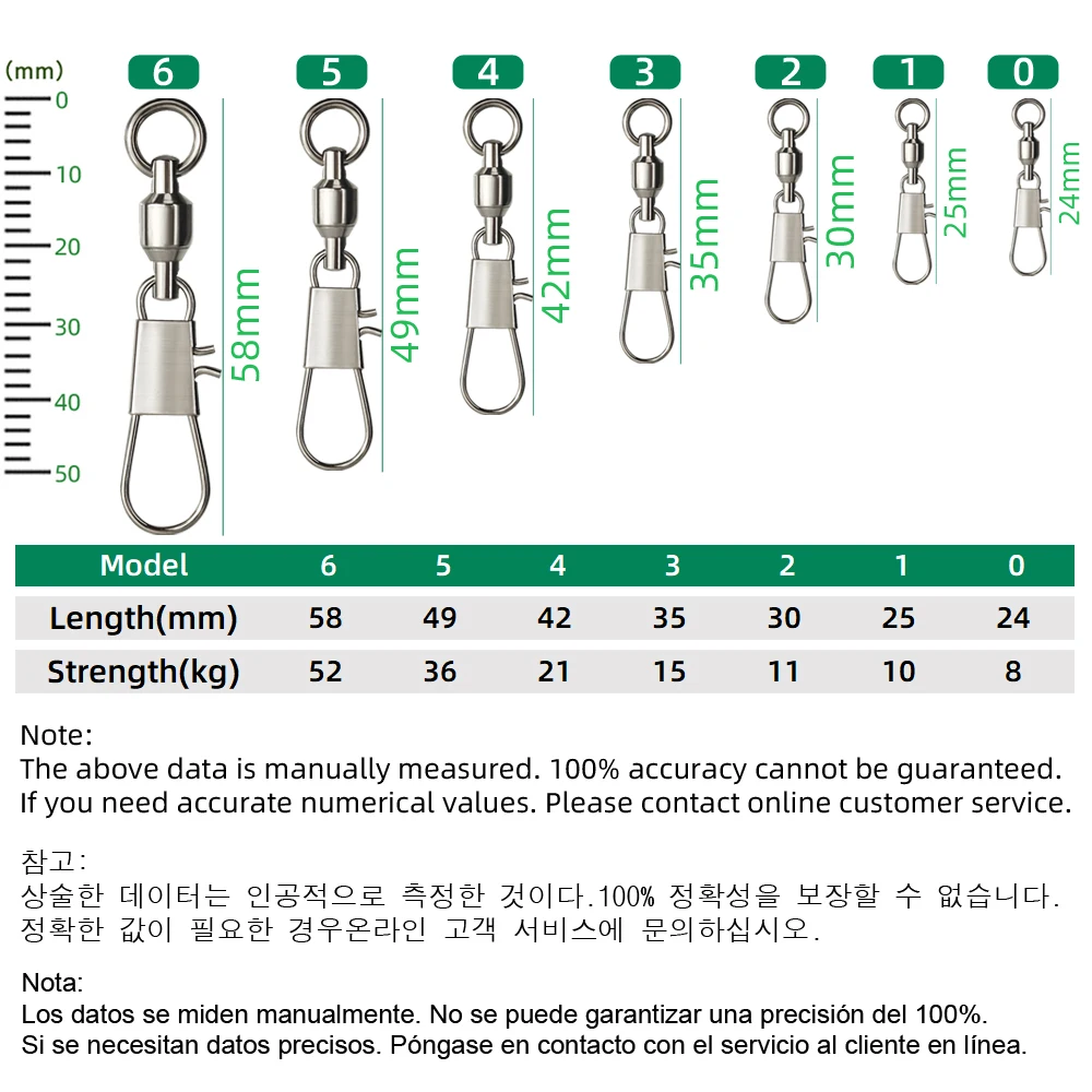 DNDYUJU 50pcs Fishing Swivels  - Fishing Lure Accessories ulasan dan harga