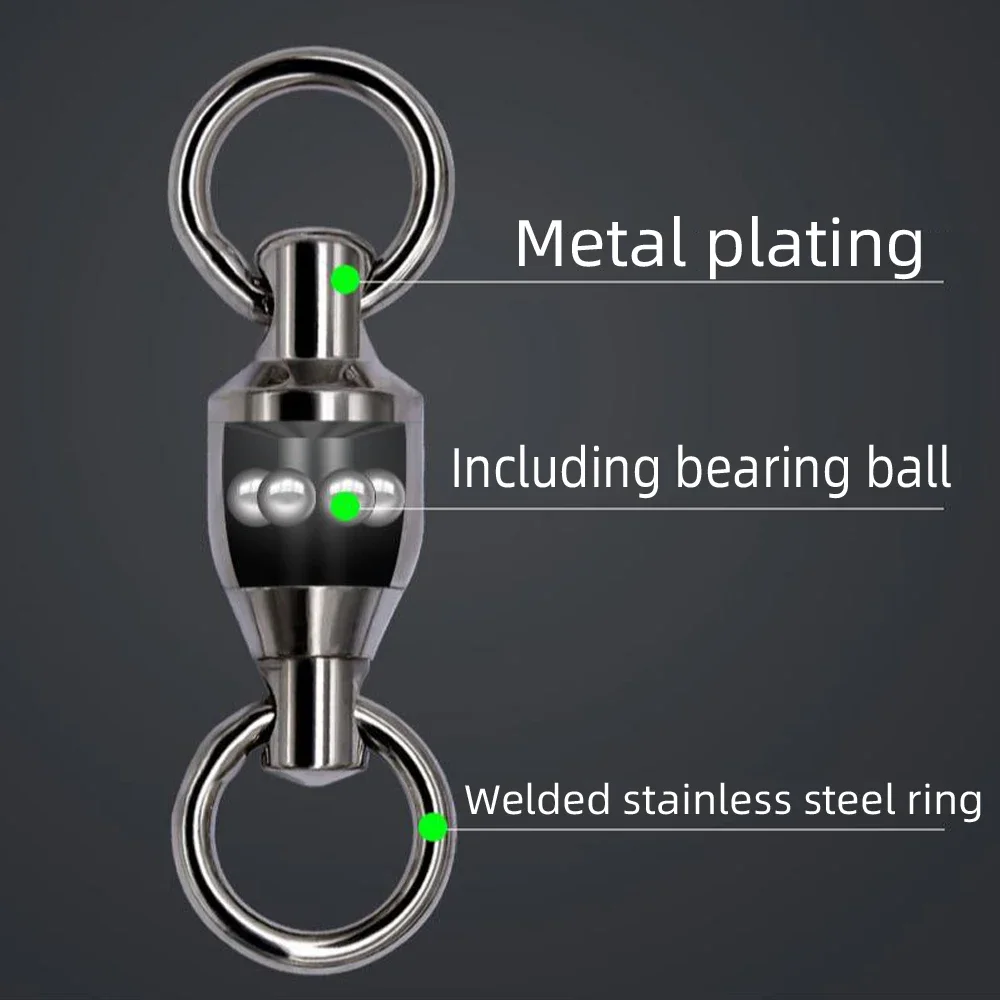 DNDYUJU 50pcs Fishing Swivels  - Fishing Lure Accessories ulasan dan harga