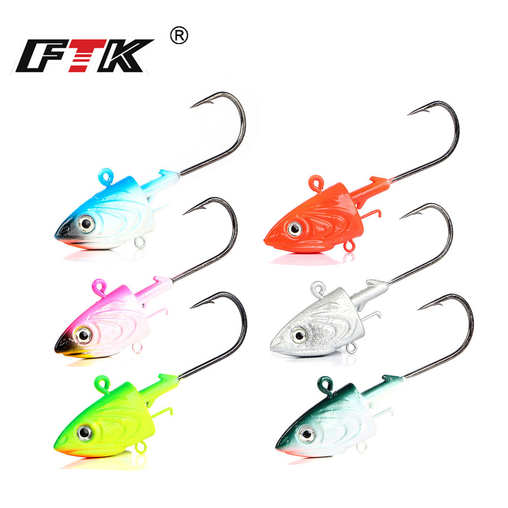 FTK 2PCS Jig Head Fishing Hook - Fishing Lure Soft Plastic ulasan dan harga