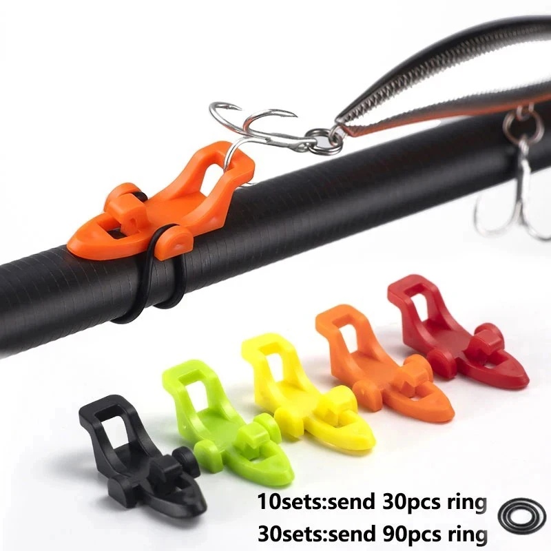 10-20sets Fishing Rod Pole Hoo - Fishing Lure Jig ulasan dan harga
