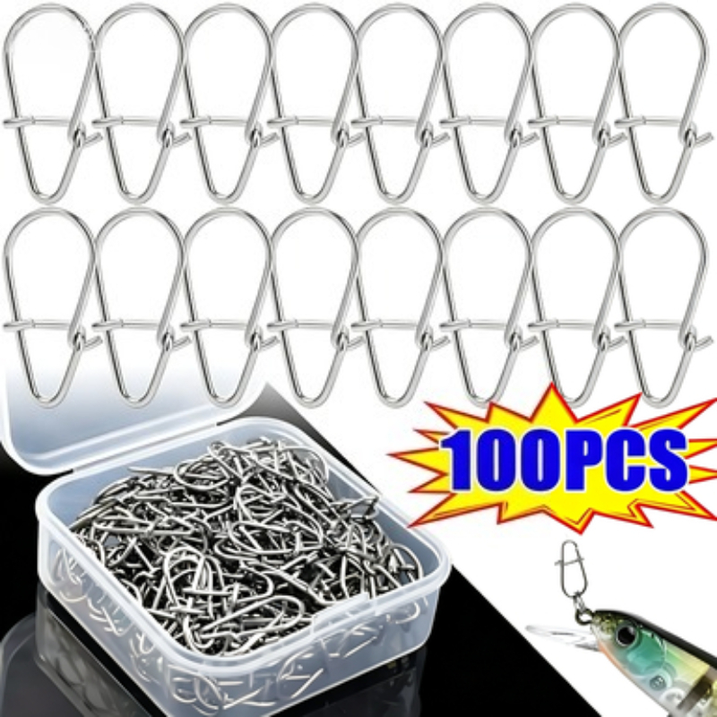 100PCS Stainless Steel Fishing - Fishing Lure Accessories ulasan dan harga