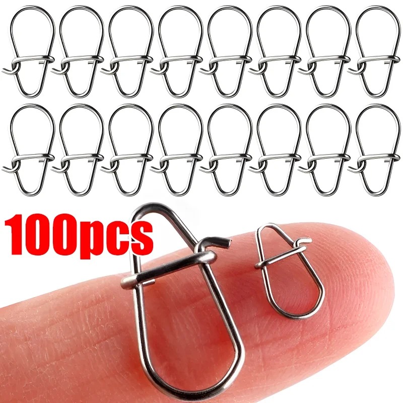 100PCS Stainless Steel Fishing - Fishing Lure Accessories ulasan dan harga
