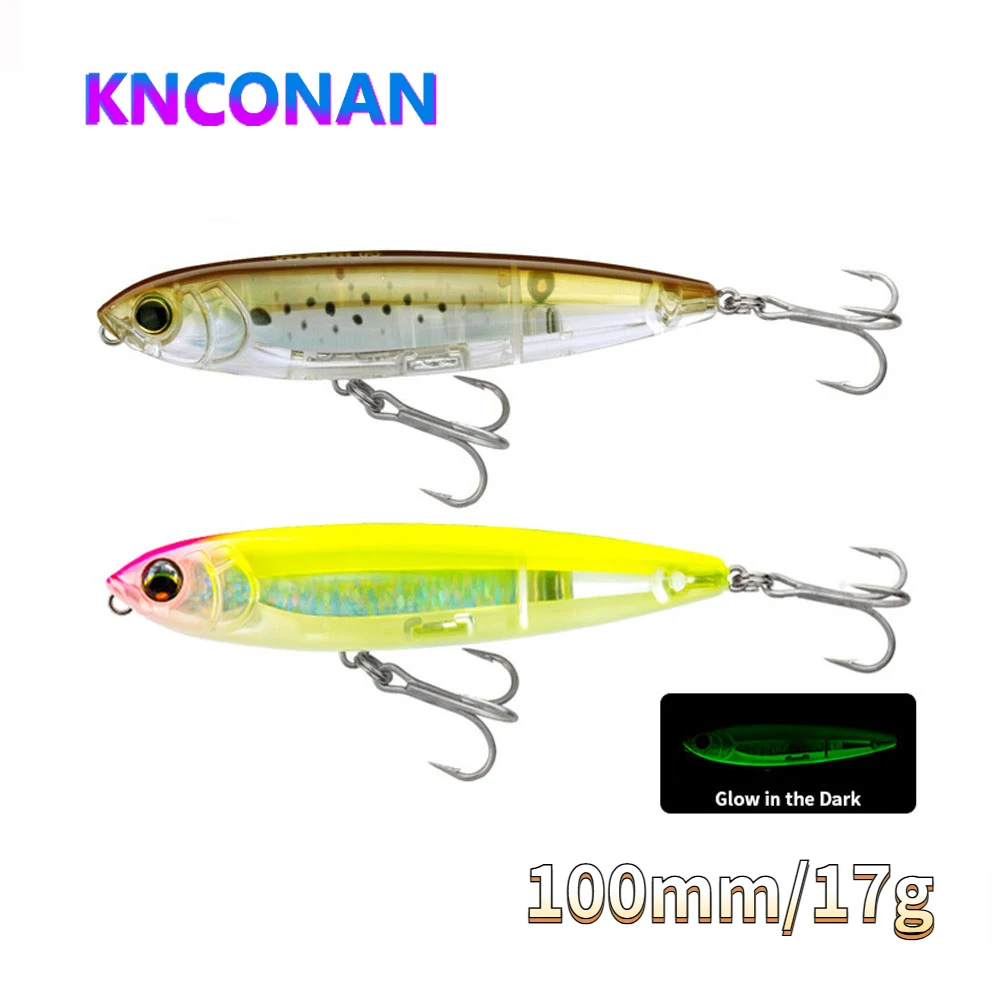 KNCONAN 100mm 17g Surface Penc - Fishing Lure Soft Plastic ulasan dan harga